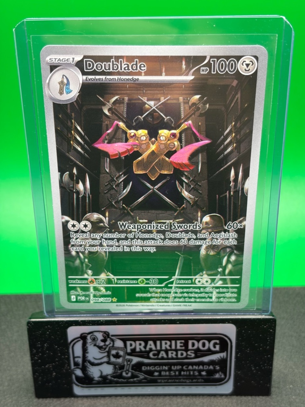 Illustration Rare Doublade Holo Pokemon Card